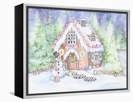 Gingerbread House Pastel-Kathleen Parr McKenna-Framed Stretched Canvas