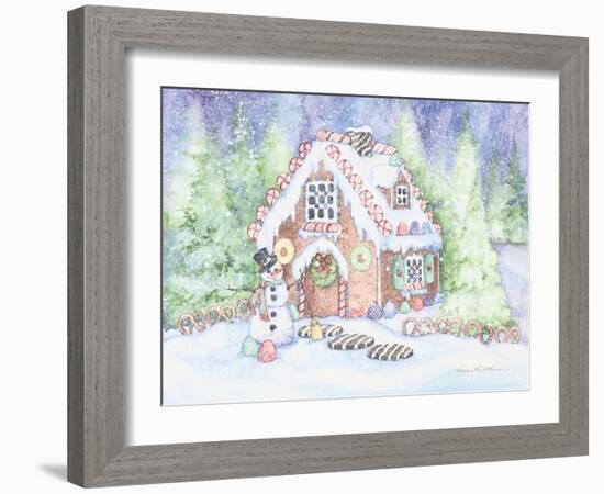 Gingerbread House Pastel-Kathleen Parr McKenna-Framed Art Print