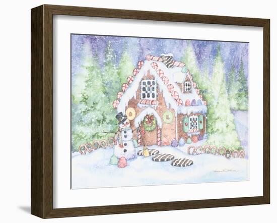 Gingerbread House Pastel-Kathleen Parr McKenna-Framed Art Print