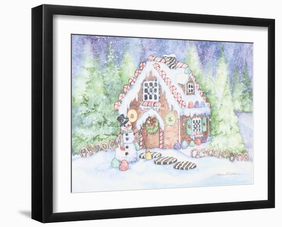 Gingerbread House Pastel-Kathleen Parr McKenna-Framed Art Print