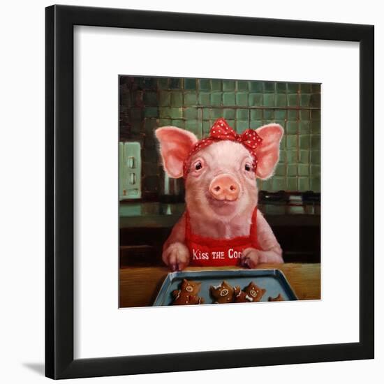 Gingerbread Pigs-Lucia Heffernan-Framed Art Print