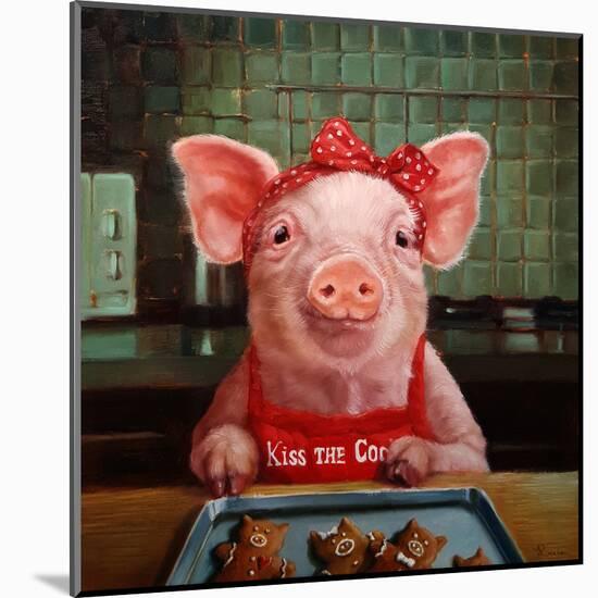 Gingerbread Pigs-Lucia Heffernan-Mounted Art Print