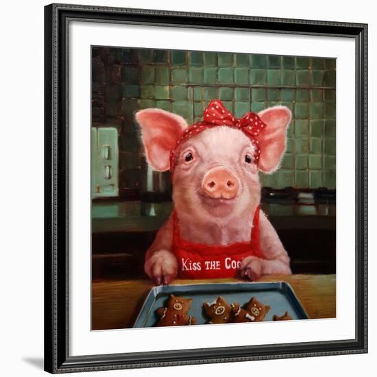 Gingerbread Pigs-Lucia Heffernan-Framed Giclee Print