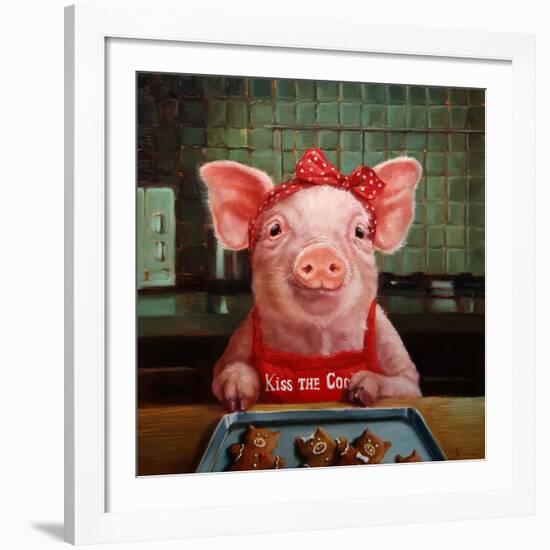 Gingerbread Pigs-Lucia Heffernan-Framed Giclee Print