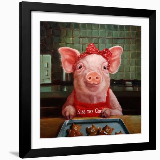 Gingerbread Pigs-Lucia Heffernan-Framed Giclee Print