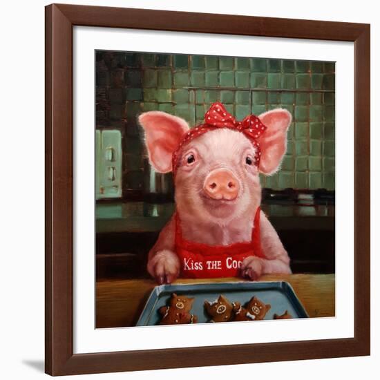 Gingerbread Pigs-Lucia Heffernan-Framed Giclee Print