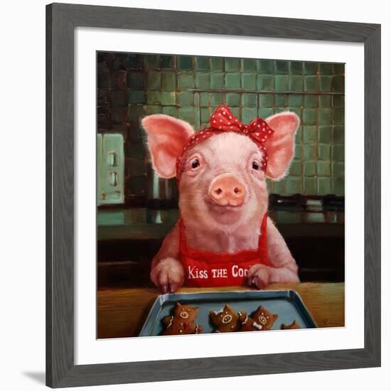 Gingerbread Pigs-Lucia Heffernan-Framed Giclee Print