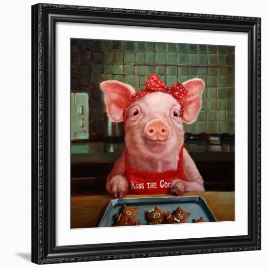 Gingerbread Pigs-Lucia Heffernan-Framed Giclee Print