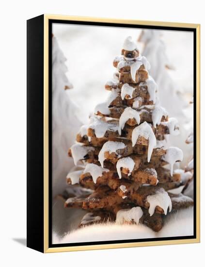 Gingerbread Trees with Glacé Icing-null-Framed Premier Image Canvas