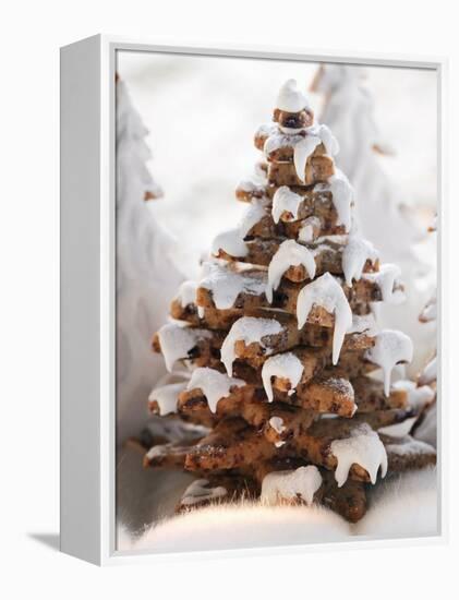 Gingerbread Trees with Glacé Icing-null-Framed Premier Image Canvas