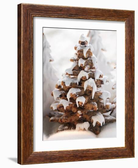 Gingerbread Trees with Glacé Icing-null-Framed Photographic Print