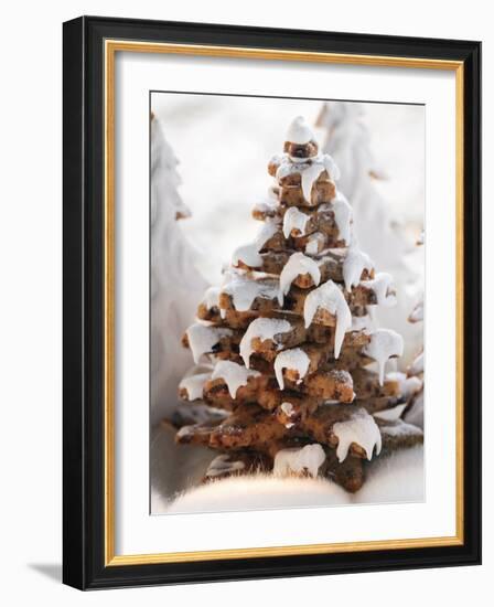 Gingerbread Trees with Glacé Icing-null-Framed Photographic Print