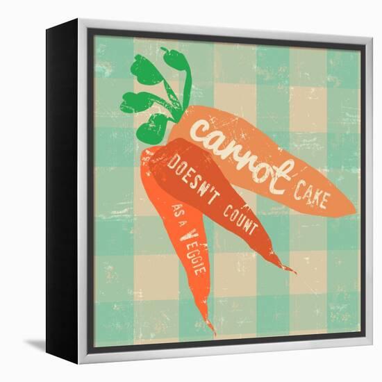 Gingham Carrot-Lola Bryant-Framed Stretched Canvas