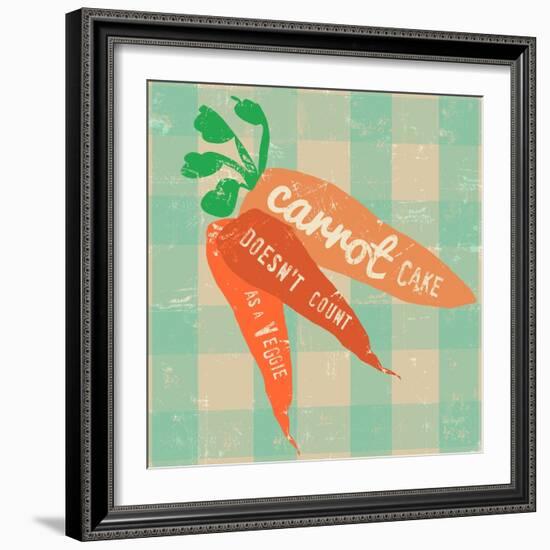 Gingham Carrot-Lola Bryant-Framed Art Print