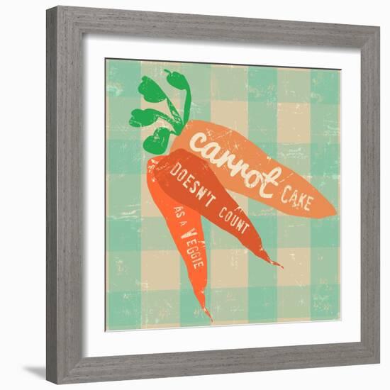 Gingham Carrot-Lola Bryant-Framed Premium Giclee Print