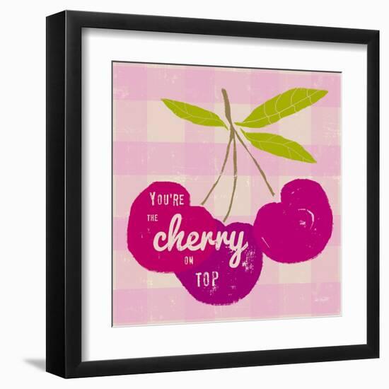 Gingham Cherry-Lola Bryant-Framed Art Print