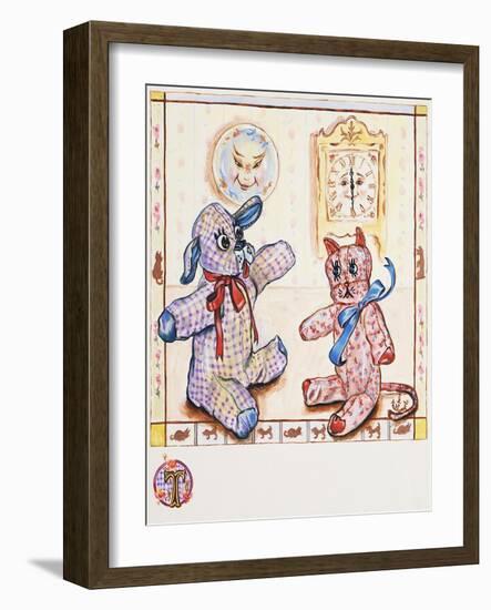 Gingham Dog and Calico Cat-Judy Mastrangelo-Framed Giclee Print