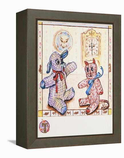 Gingham Dog and Calico Cat-Judy Mastrangelo-Framed Premier Image Canvas