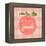 Gingham Peach-Lola Bryant-Framed Stretched Canvas