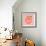 Gingham Peach-Lola Bryant-Framed Art Print displayed on a wall