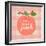 Gingham Peach-Lola Bryant-Framed Art Print