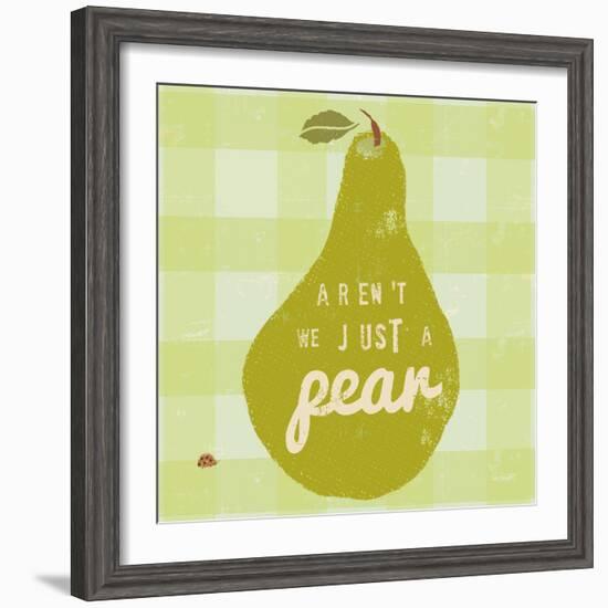 Gingham Pear-Lola Bryant-Framed Art Print