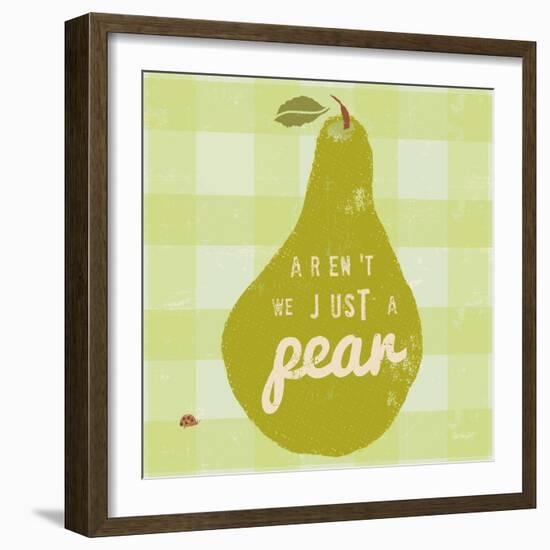 Gingham Pear-Lola Bryant-Framed Art Print