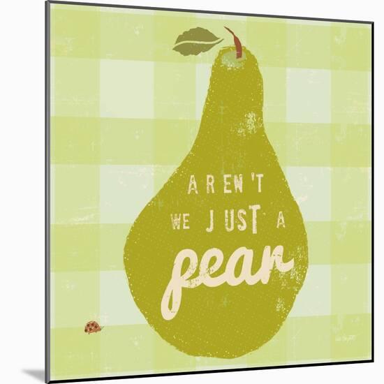 Gingham Pear-Lola Bryant-Mounted Art Print