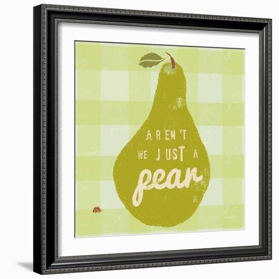 Gingham Pear-Lola Bryant-Framed Art Print