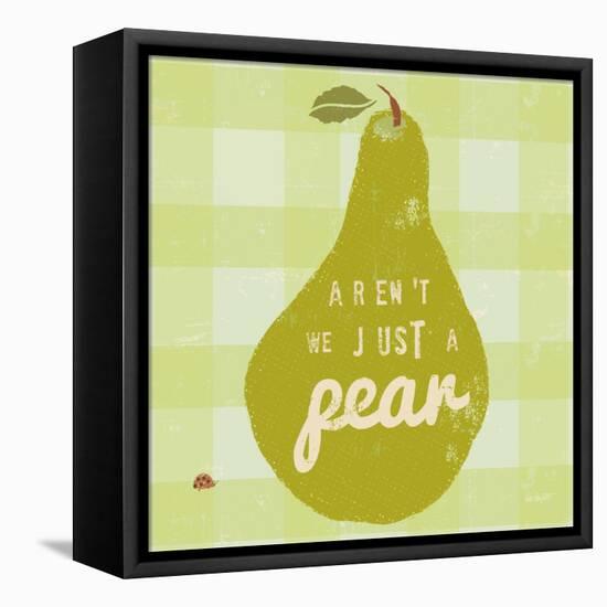 Gingham Pear-Lola Bryant-Framed Stretched Canvas