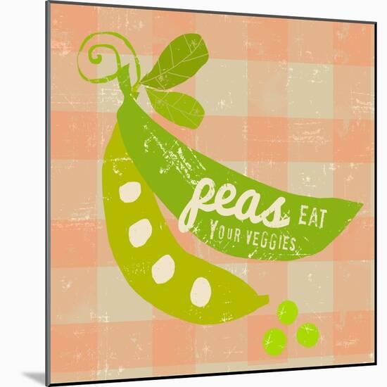 Gingham Peas-Lola Bryant-Mounted Art Print