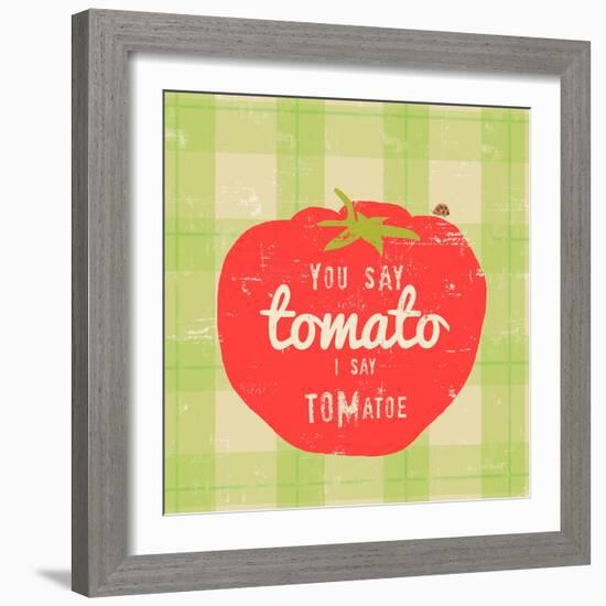 Gingham Tomato-Lola Bryant-Framed Art Print