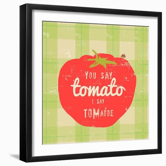 Gingham Tomato-Lola Bryant-Framed Art Print