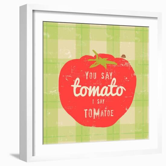 Gingham Tomato-Lola Bryant-Framed Art Print