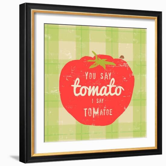 Gingham Tomato-Lola Bryant-Framed Art Print