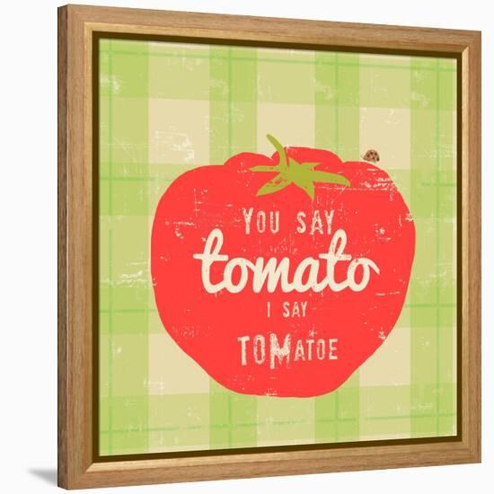 Gingham Tomato-Lola Bryant-Framed Stretched Canvas