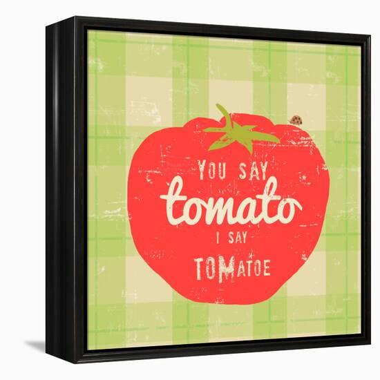 Gingham Tomato-Lola Bryant-Framed Stretched Canvas