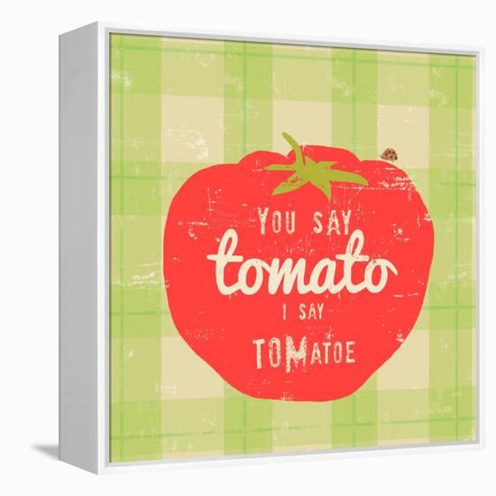 Gingham Tomato-Lola Bryant-Framed Stretched Canvas