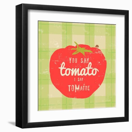 Gingham Tomato-Lola Bryant-Framed Art Print