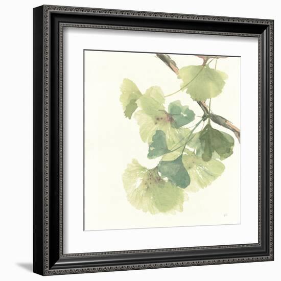 Gingko Leaves II Light-Chris Paschke-Framed Art Print