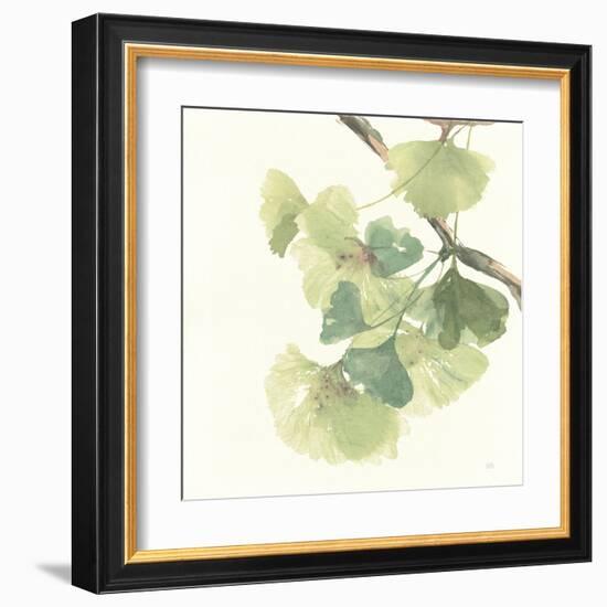 Gingko Leaves II Light-Chris Paschke-Framed Art Print