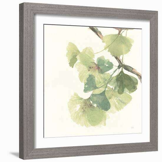 Gingko Leaves II Light-Chris Paschke-Framed Art Print