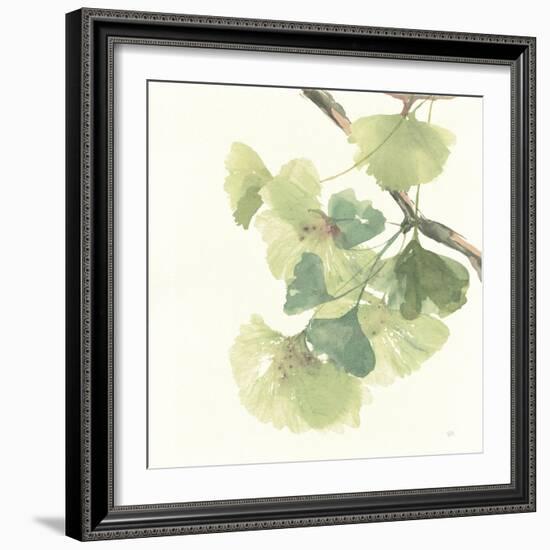 Gingko Leaves II Light-Chris Paschke-Framed Art Print