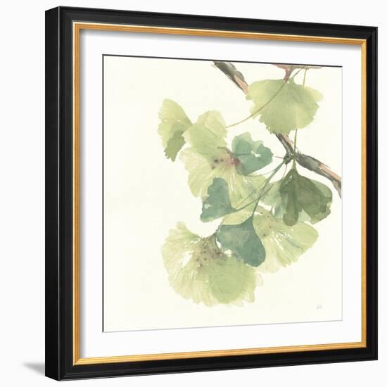 Gingko Leaves II Light-Chris Paschke-Framed Art Print