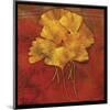 Gingkos #2-John W^ Golden-Mounted Art Print