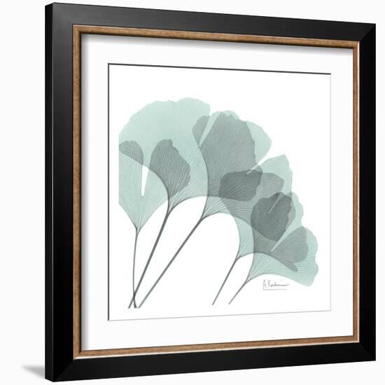 Ginkgo in Pale Blue II-Albert Koetsier-Framed Art Print