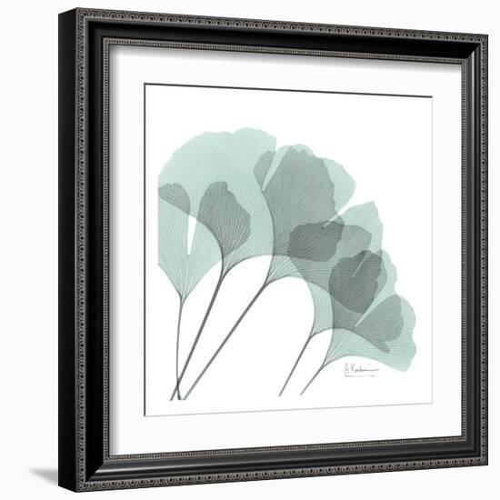 Ginkgo in Pale Blue II-Albert Koetsier-Framed Art Print