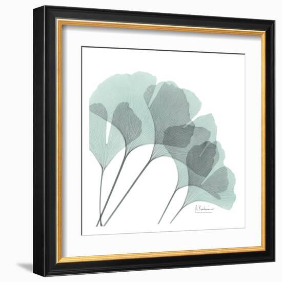 Ginkgo in Pale Blue II-Albert Koetsier-Framed Art Print