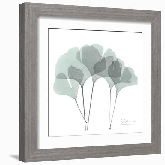 Ginkgo in Pale Blue-Albert Koetsier-Framed Art Print