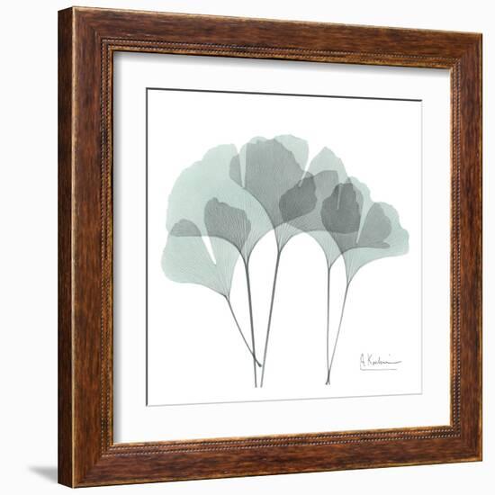 Ginkgo in Pale Blue-Albert Koetsier-Framed Art Print